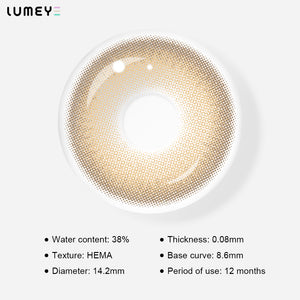 Best COLORED CONTACTS - LUMEYE Golden Mocha Brown Colored Contact Lenses - LUMEYE