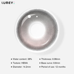 Best COLORED CONTACTS - LUMEYE Rouge Rose Gray Colored Contact Lenses - LUMEYE