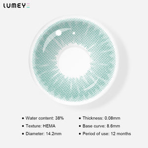 Best COLORED CONTACTS - LUMEYE Uranus Green Colored Contact Lenses - LUMEYE