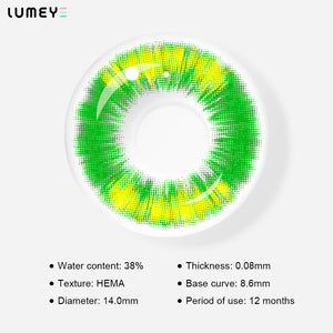 Best COLORED CONTACTS - LUMEYE Hulk Green Colored Contact Lenses - LUMEYE