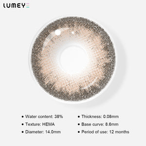 Best COLORED CONTACTS - LUMEYE Summer Brown Colored Contact Lenses - LUMEYE