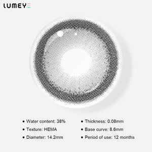 Best COLORED CONTACTS - LUMEYE London Gray Colored Contact Lenses - LUMEYE
