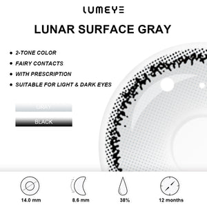 Best COLORED CONTACTS - LUMEYE Lunar Surface Gray Colored Contact Lenses - LUMEYE