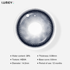 Best COLORED CONTACTS - LUMEYE Sapphire Blue Colored Contact Lenses - LUMEYE