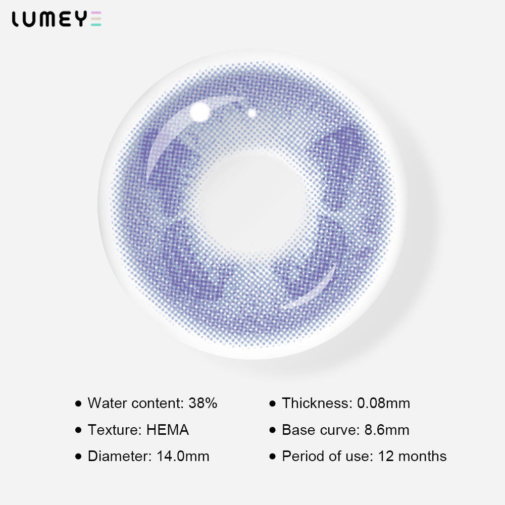 Best COLORED CONTACTS - LUMEYE Morpho Butterfly Blue Colored Contact Lenses - LUMEYE