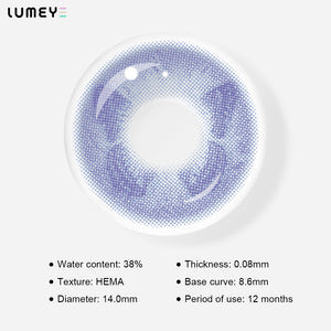 Best COLORED CONTACTS - LUMEYE Morpho Butterfly Blue Colored Contact Lenses - LUMEYE