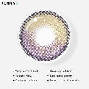 Best COLORED CONTACTS - LUMEYE Jelly Grape Purple Colored Contact Lenses - LUMEYE