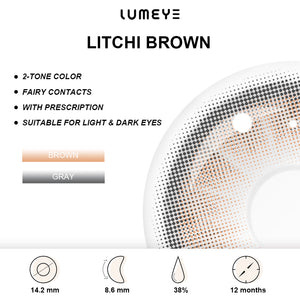 Best COLORED CONTACTS - LUMEYE Litchi Brown Colored Contact Lenses - LUMEYE