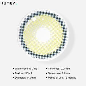 Best COLORED CONTACTS - LUMEYE Neala Green Colored Contact Lenses - LUMEYE
