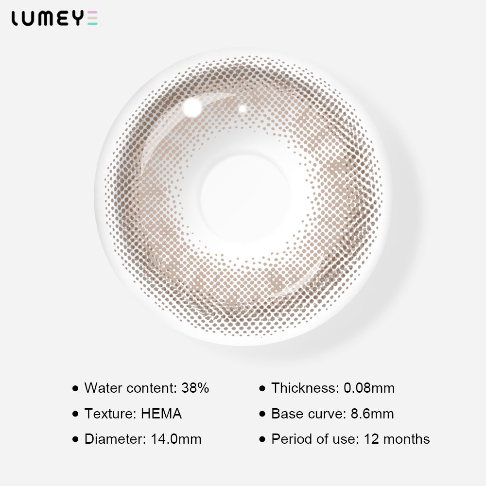 Best COLORED CONTACTS - LUMEYE Mix Gray Colored Contact Lenses - LUMEYE