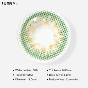 Best COLORED CONTACTS - LUMEYE Sunstone Green Colored Contact Lenses - LUMEYE