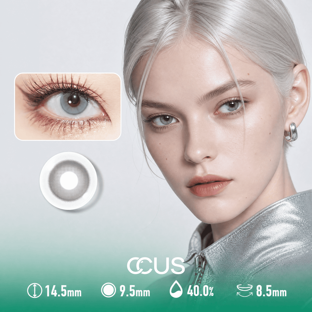 Seville Solstice Grey Contact Lenses