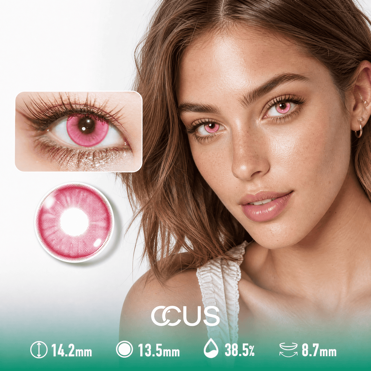 Spring Twilight Jasmine Pink Contact Lenses