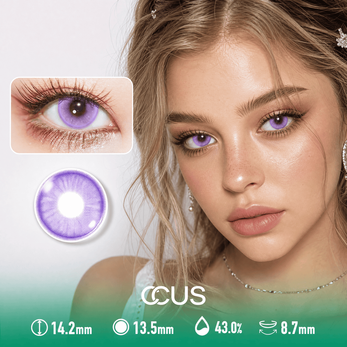Vienna Solstice Amethyst Purple Contact Lenses