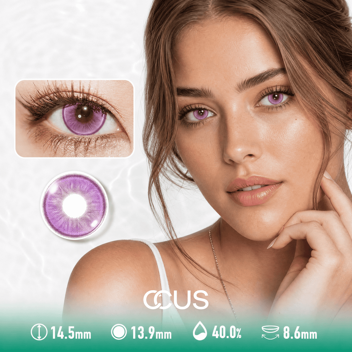 Storm Rose Purple Contact Lenses