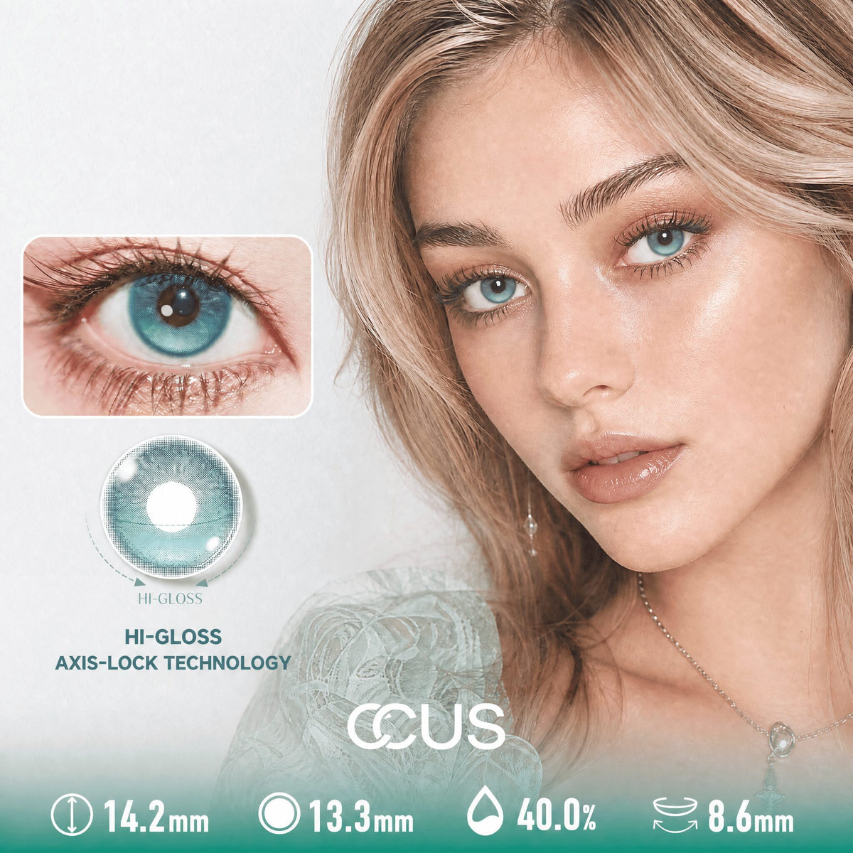 Aqua-Jade Emerald Green Contact Lenses