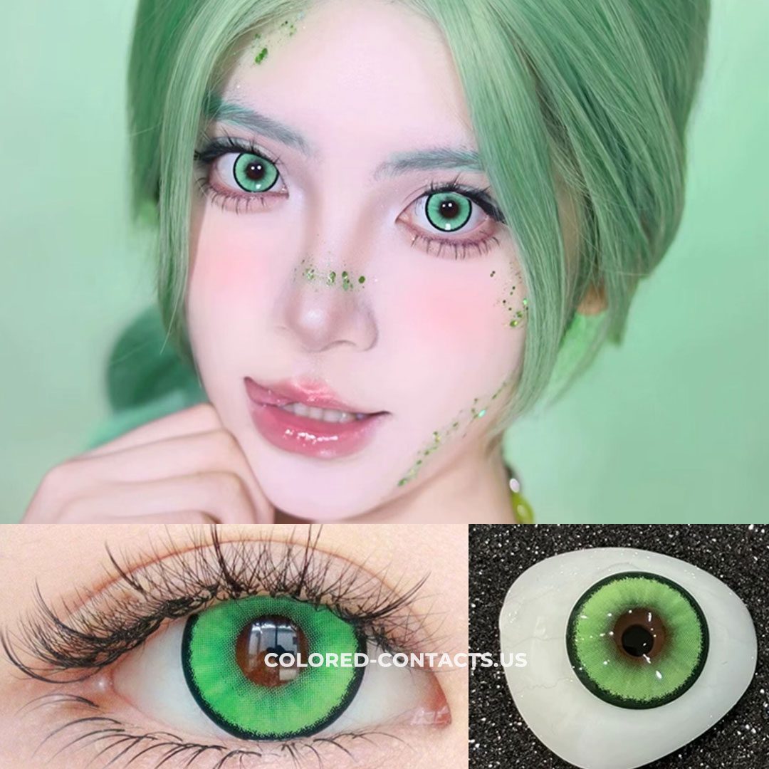 Aurora Meadow Green Contacts | 4-Lens Pack