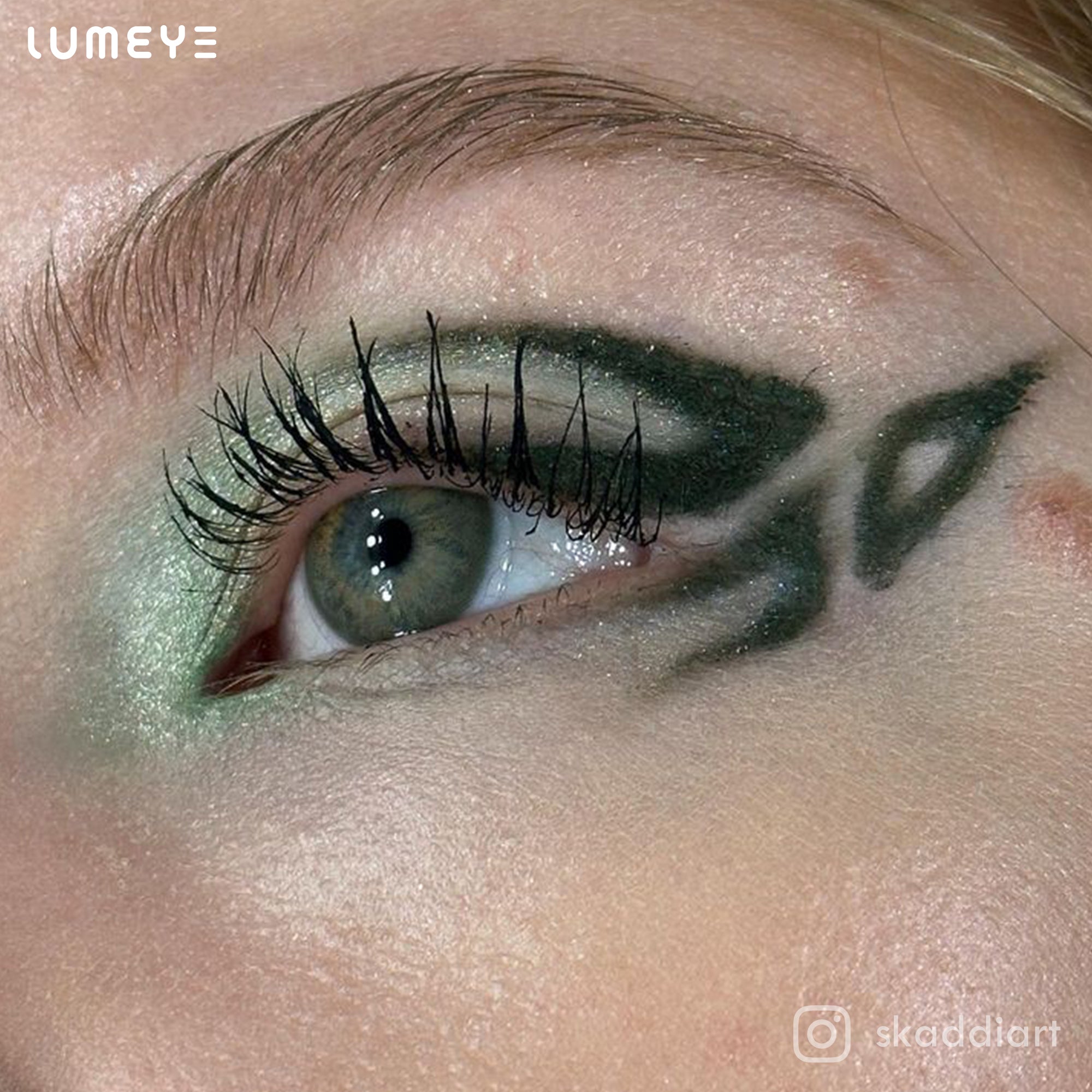 Best COLORED CONTACTS - LUMEYE Bicolor Flower Brown Colored Contact Lenses - LUMEYE