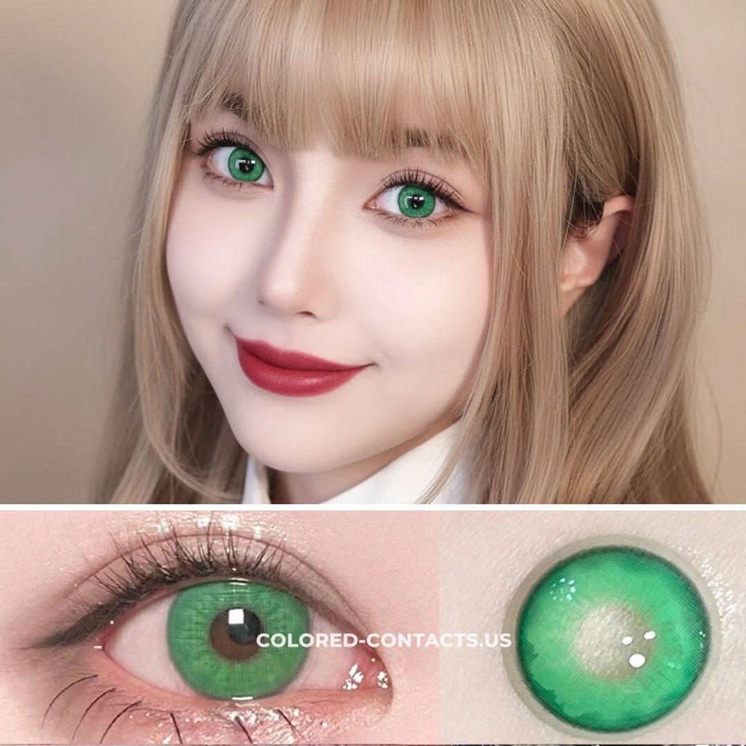 Bluebells Green Colored Contacts
