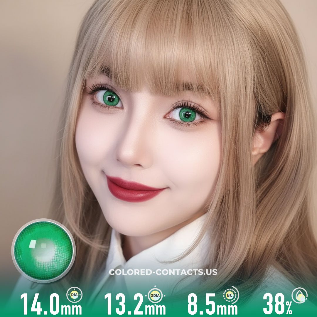 Bluebells Green Colored Contacts