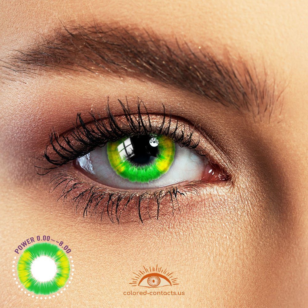 Boundless Color Series Green Colored Contacts