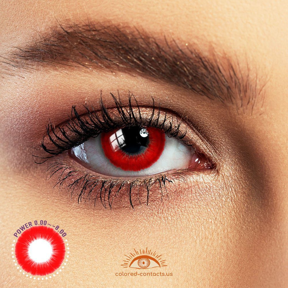 Boundless Color Series Red Colored Contacts