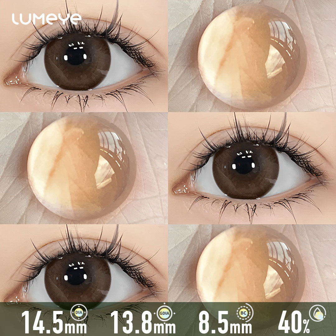 Butterscotch Pearl Brown Contact Lenses