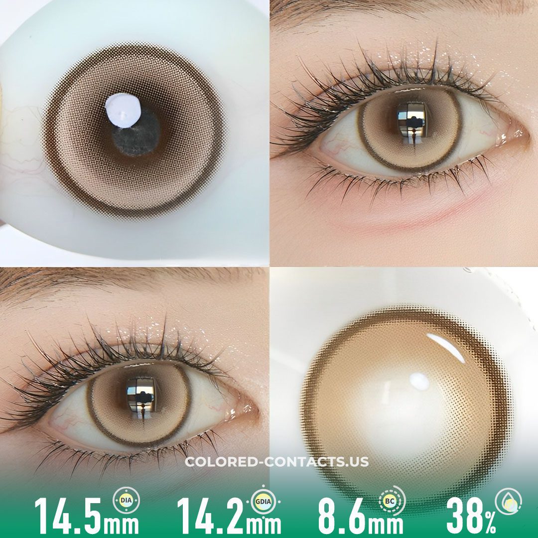 Aurora Mirror Brown Colored Contacts