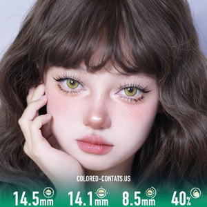 Mermaid Deep Green Contact Lenses (10 PCS) - Cc Mermaid 1