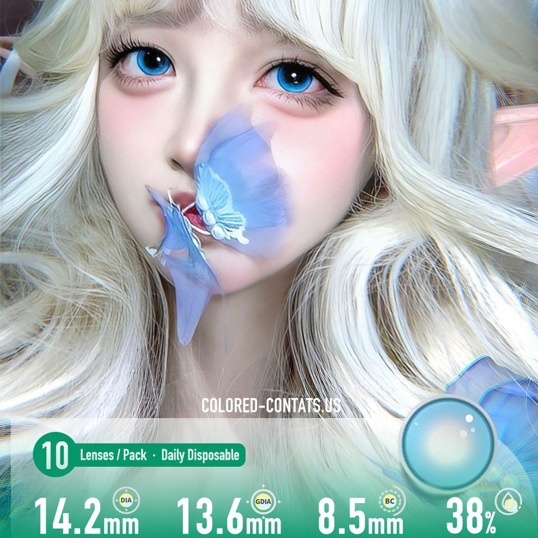 Mystic Iris Blue Contact Lenses – 10PCs