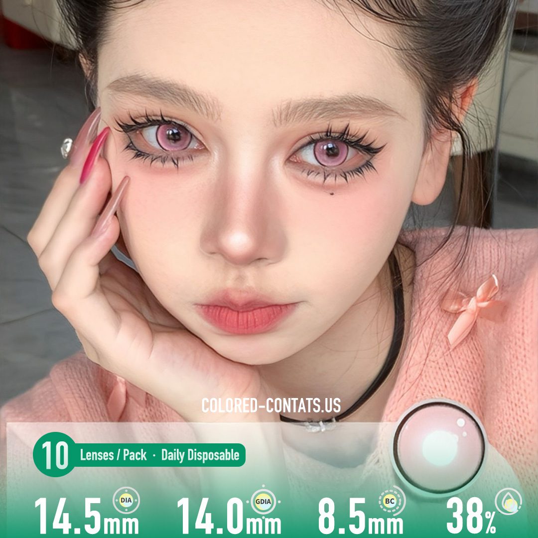 Mystic Iris Pink Contact Lenses – 10PCs
