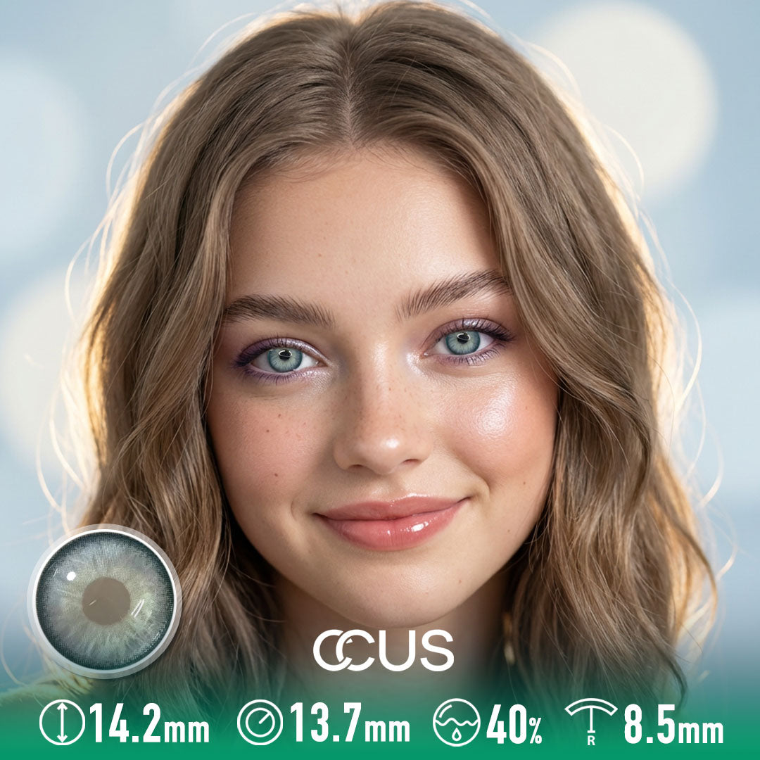LUMEYE X CCUS - Seafoam Aura Green Colored Contacts