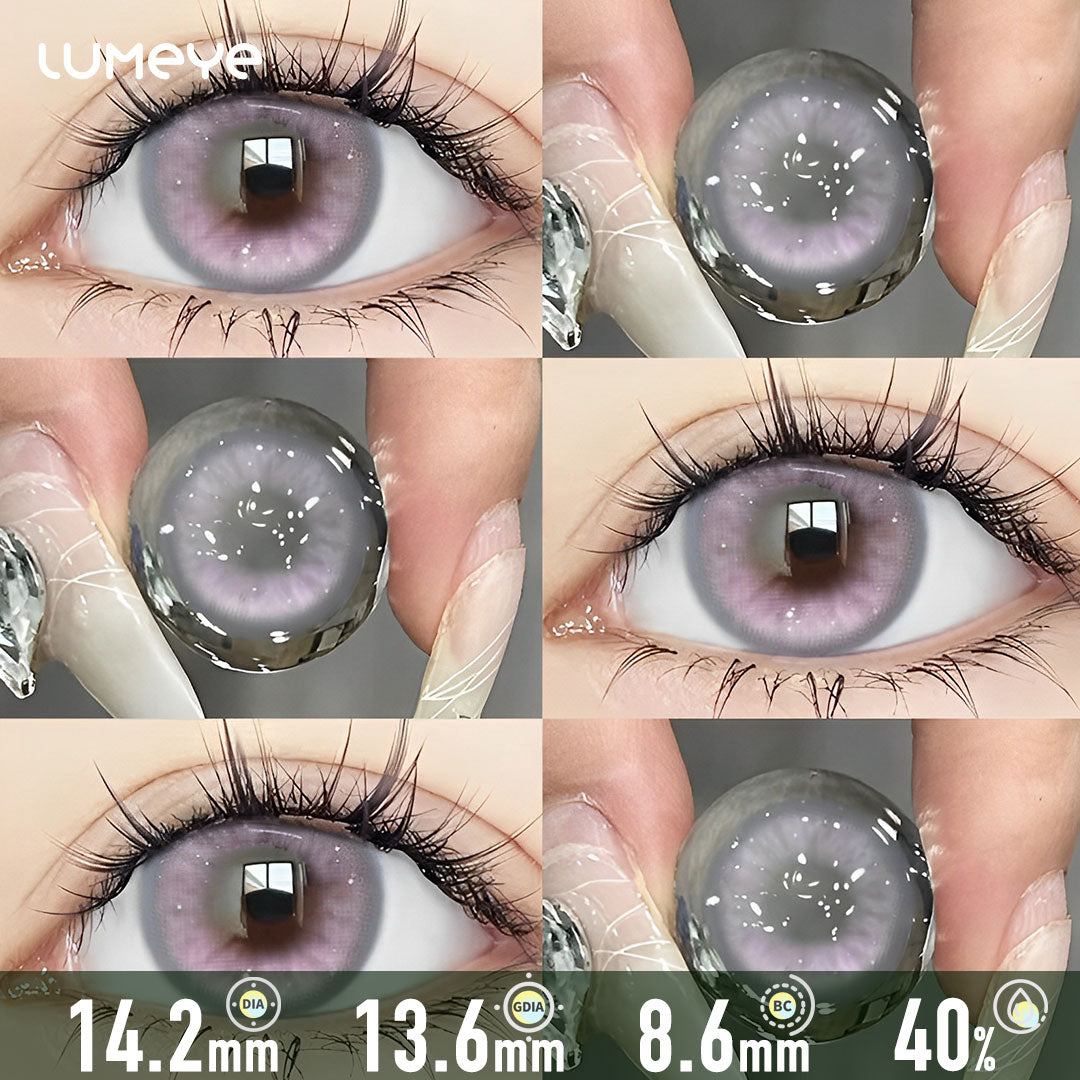 Cascade of Stars Purple Contact Lenses