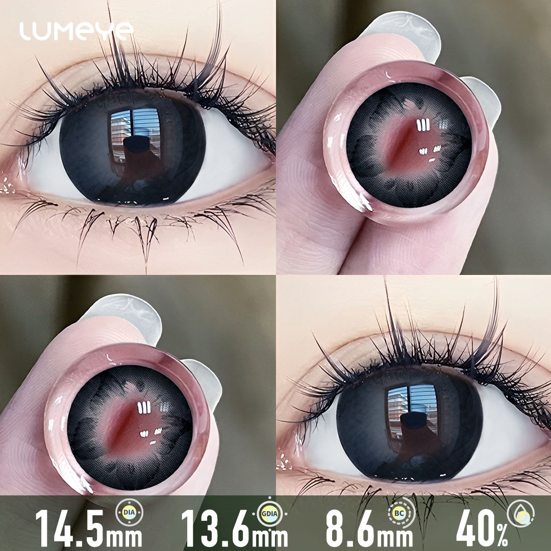 Dark Papillon Lace Contact Lenses