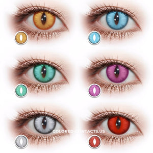 Silver Dragon Storm Contact Lenses - Dragon Eye Series