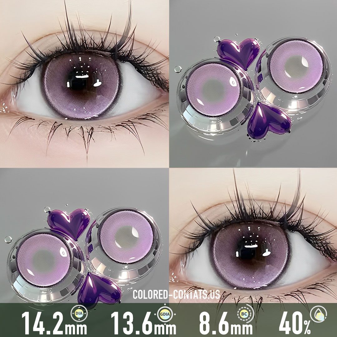 Dusk Mirage Purple Contact Lenses