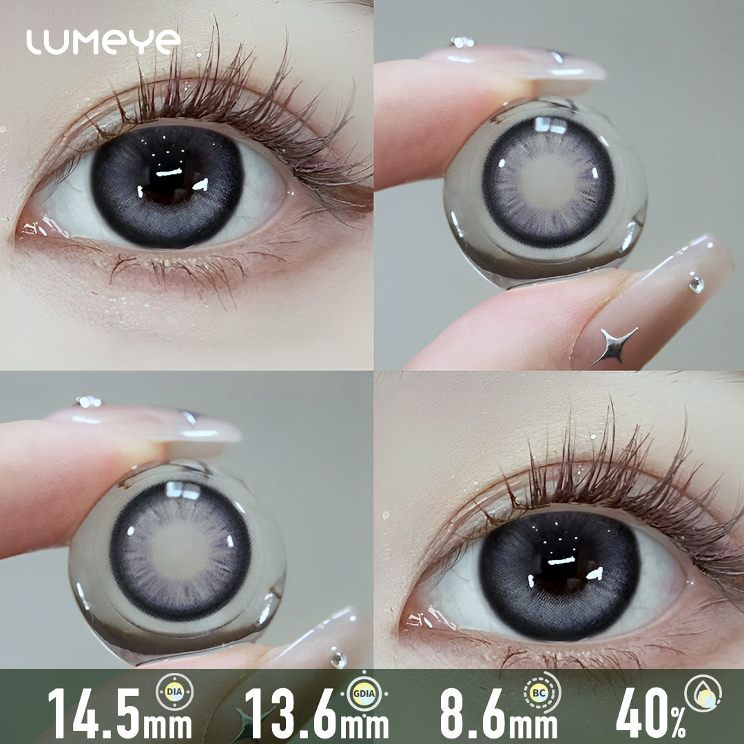 Elegant Enigma Purple Contact Lenses