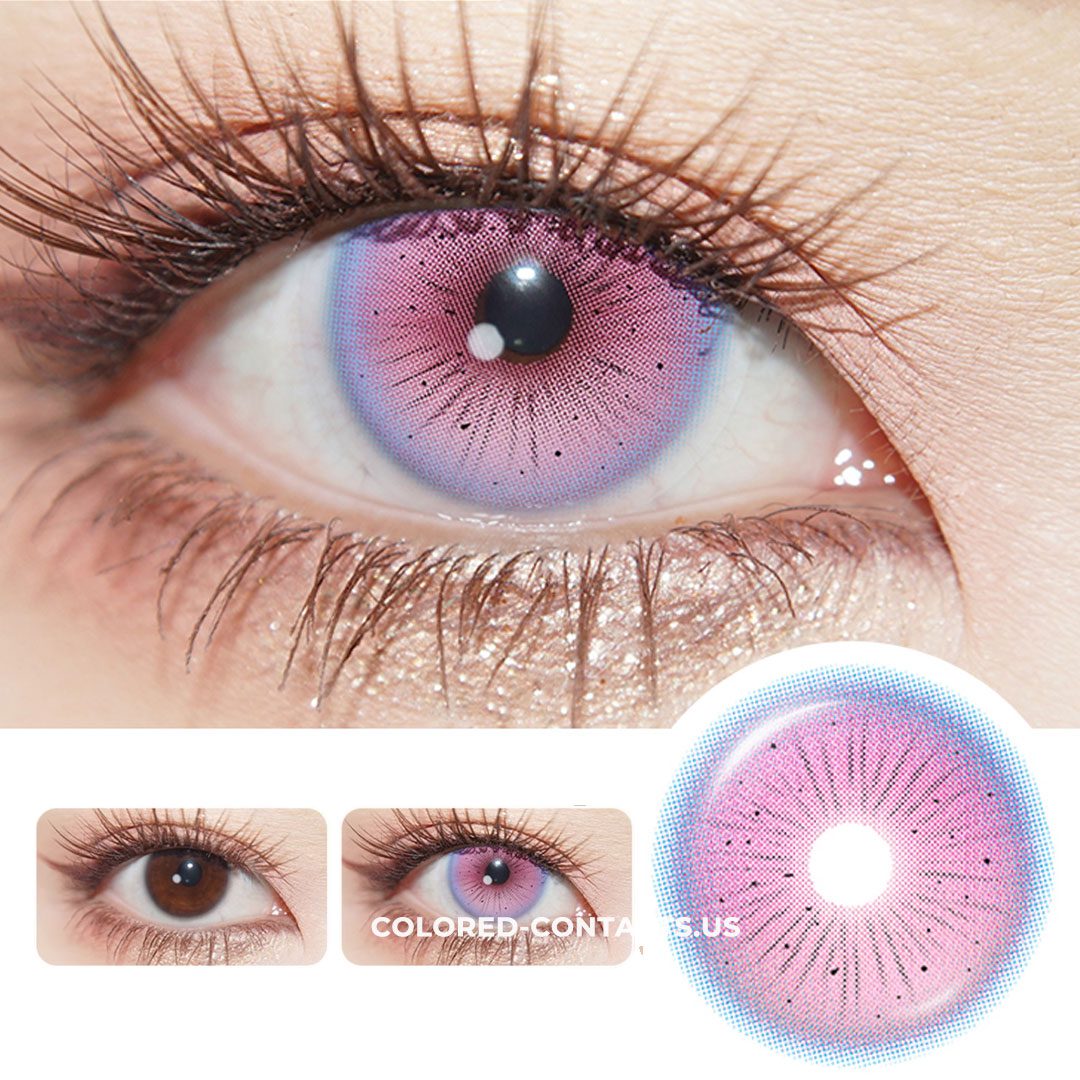 Flower Fairy Pink Colored Contact Lenses