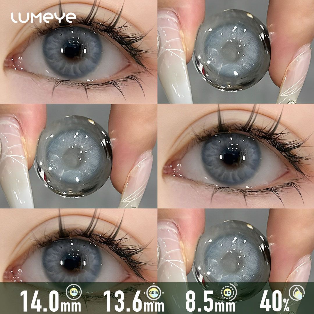 Foggy Blue-Gray Color Contacts