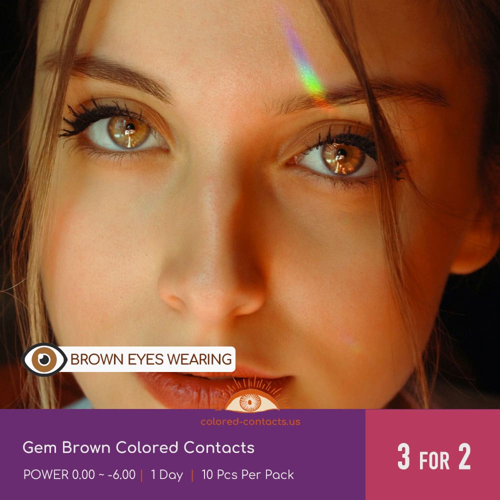 Gem Brown Colored Contacts
