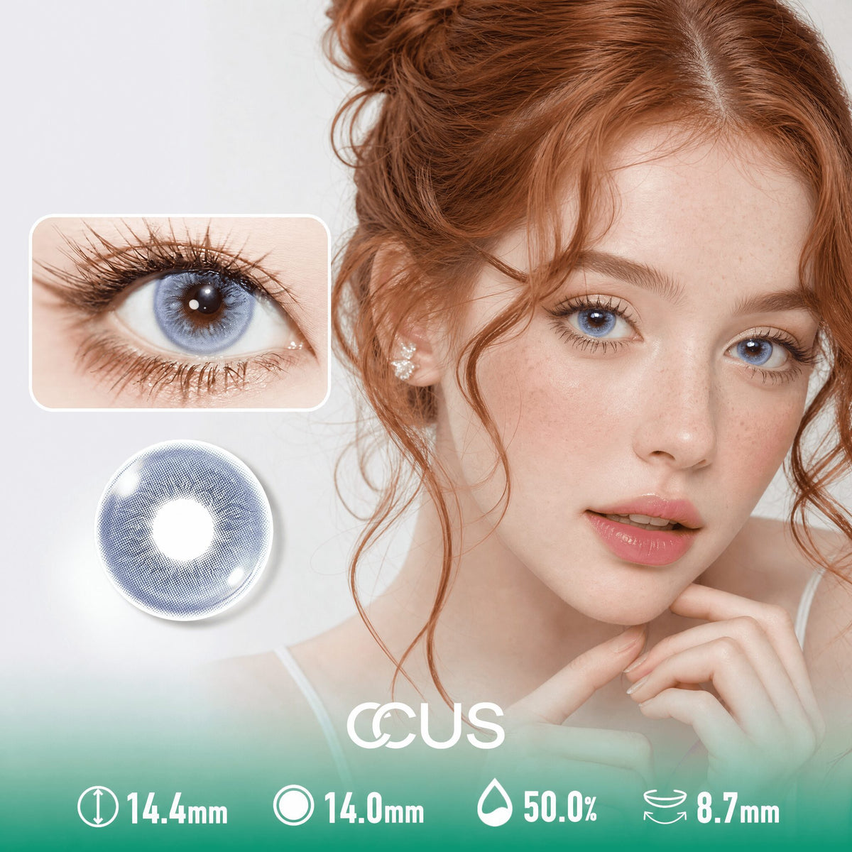 Gentle Eclipse Grey Contact Lenses