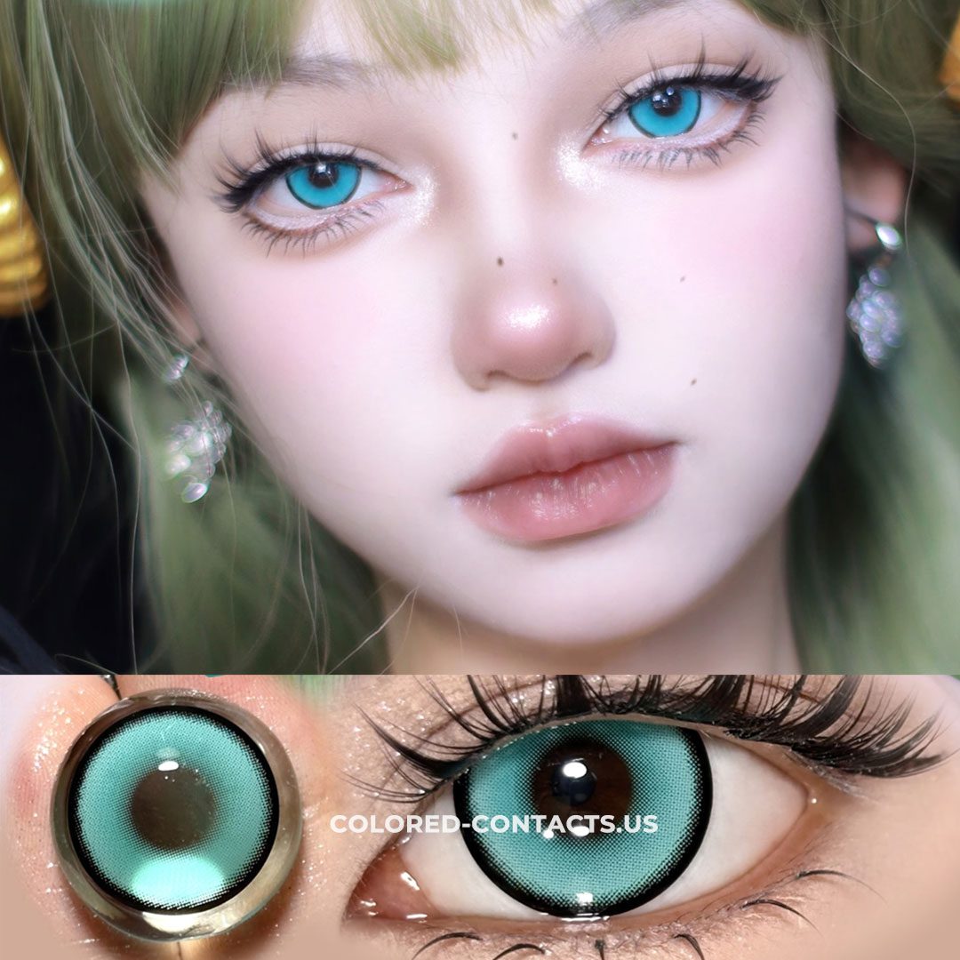 Grass Type Teal Green Colored Contacts | 4-Lens Pack