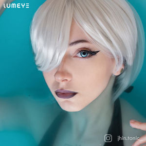 Best COLORED CONTACTS - LUMEYE Hanabi Blue Colored Contact Lenses - LUMEYE