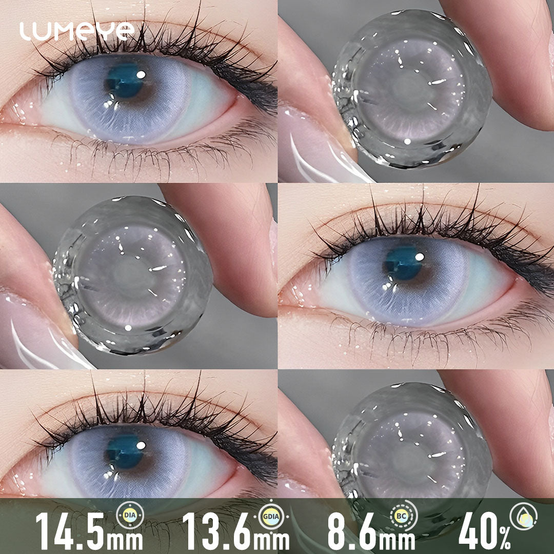 Hidden Grace Purple Contact Lenses