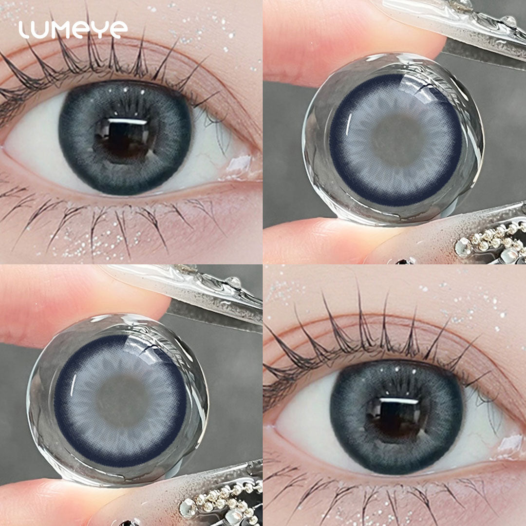 Blueberry Toast Gray Colored Contacts - Midnight Berry Edition - 10 Lenses