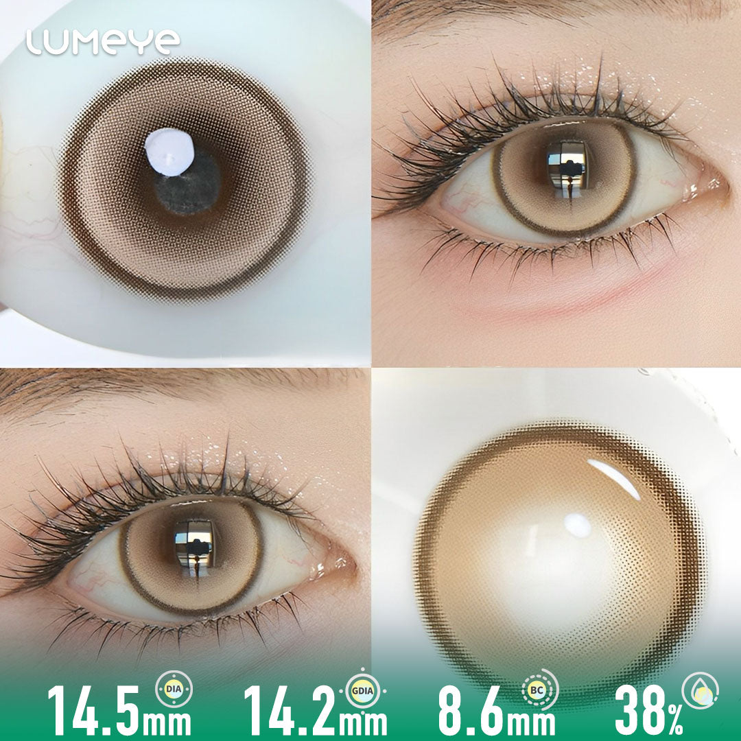 Aurora Mirror Brown Colored Contacts