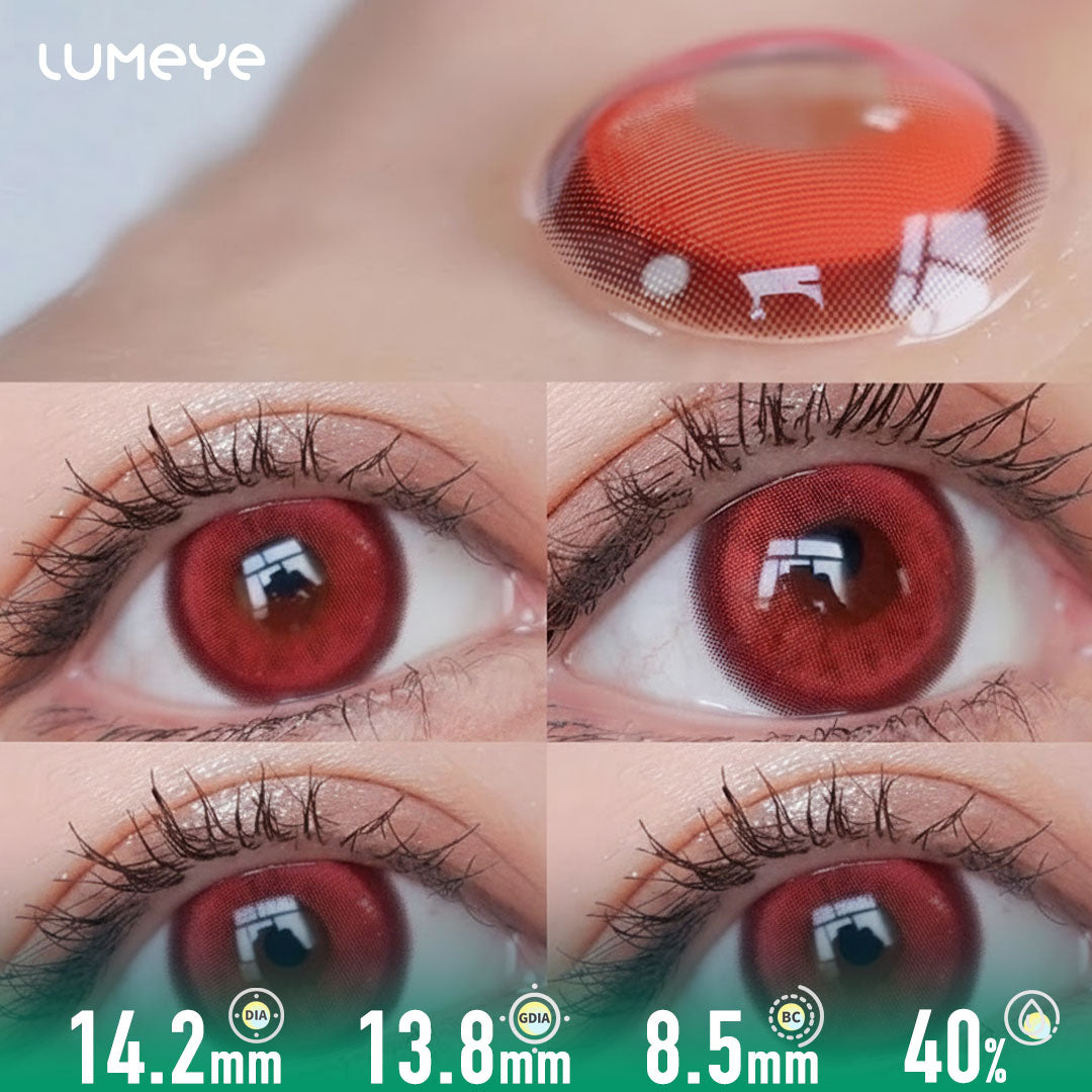Bloody Mary Contact Lenses - Crimson Red - 10PCs