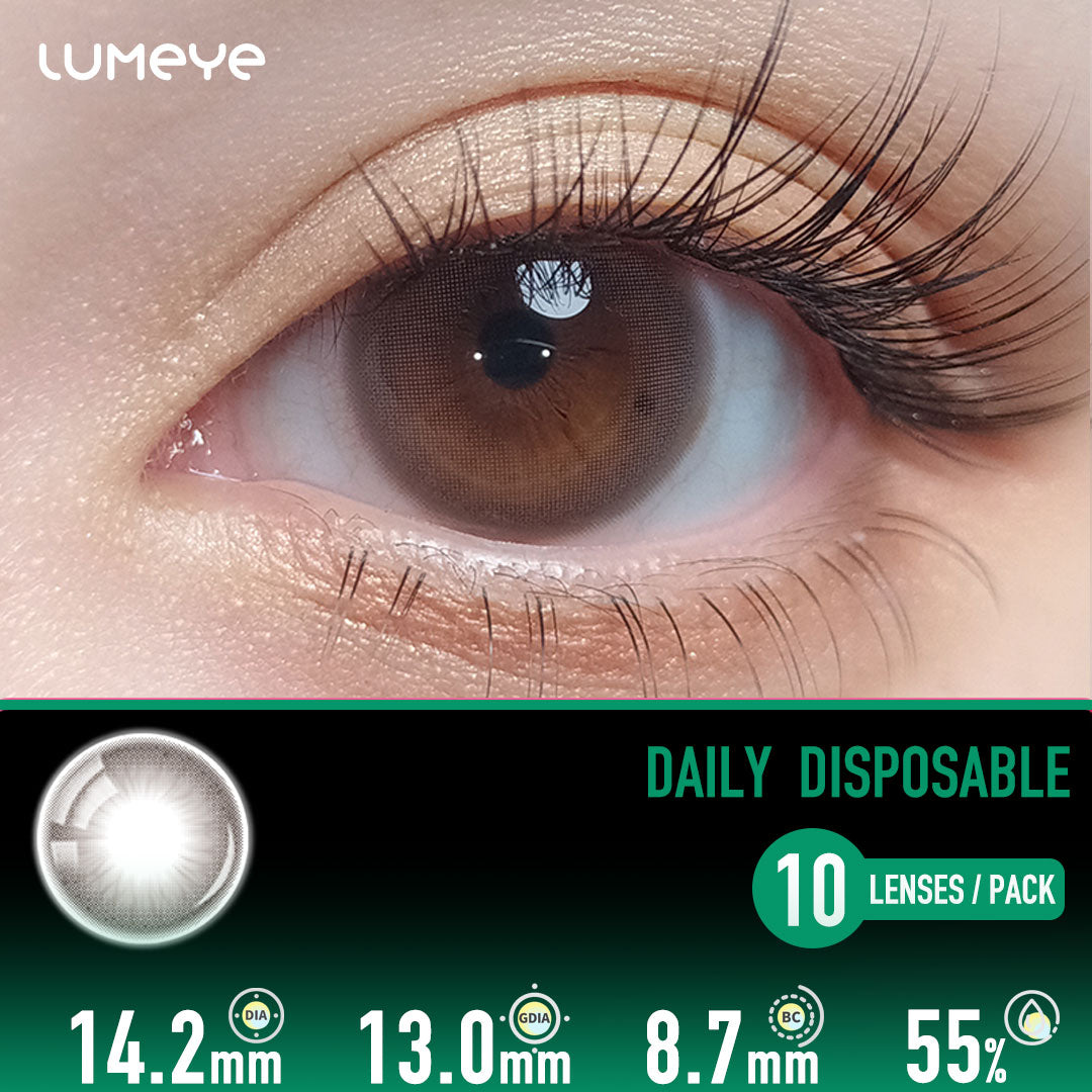 Clear Light Taupe Contact Lenses