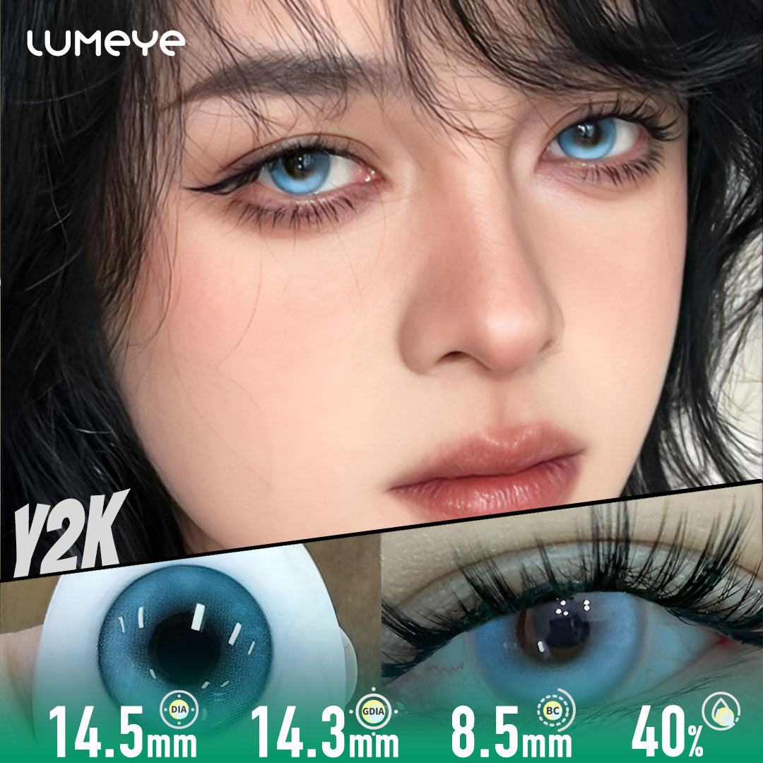 Coastal Dash Blue Contact Lenses