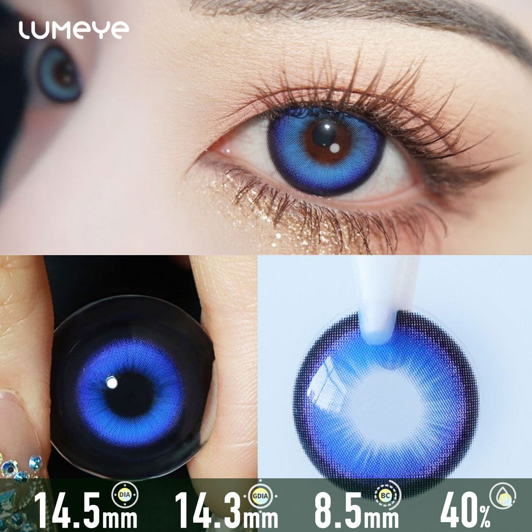 Cyber Punk Blue Contact Lenses